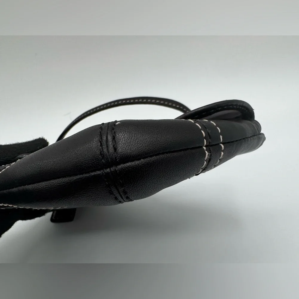 Coach Black SOHO Leather Wristlet with Buckle Detail | Very Good Condition - Picture 8 of 11